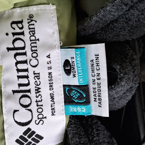Columbia women's size large green and gray 3 in 1 jacket - Picture 4 of 7